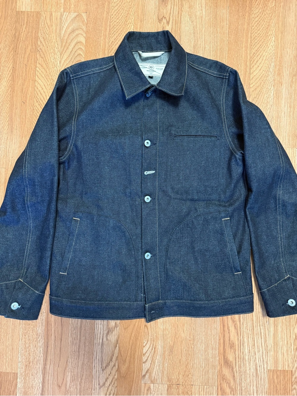 RGT Raw Selvedge Denim Jacket – Made in Los Angeles – Japanese Fabric – Sz. Lg